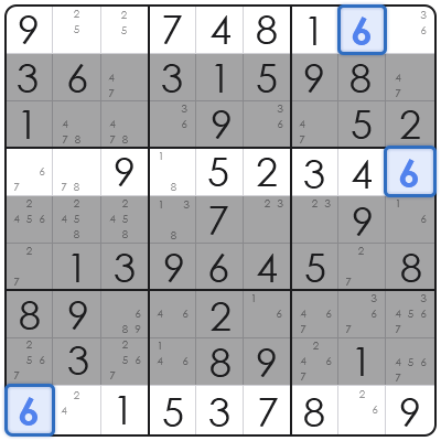 swordfish pattern sudoku